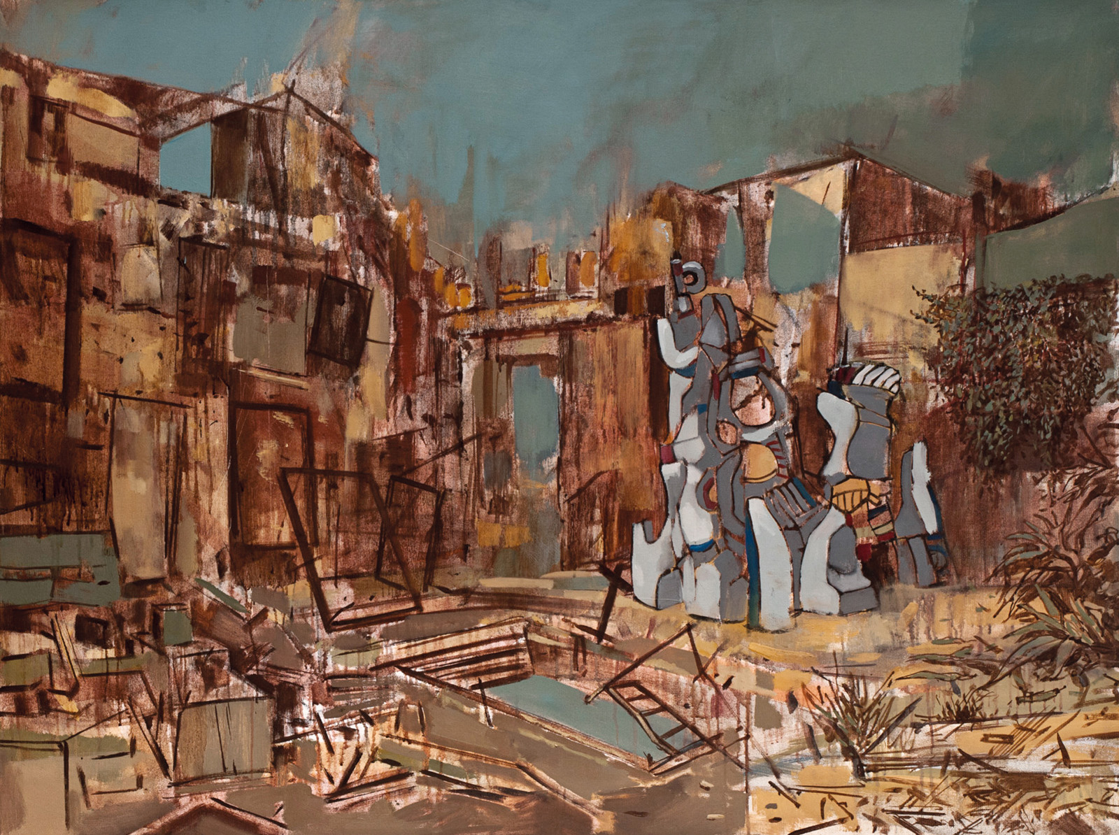 Coşkun Sami, "Randevu", 2012. Tuval üzerine yağlı boya, 100 x 140 cm. Coşkun Sami, "Randevu", 2012. Tuval üzerine yağlı boya, 100 x 140 cm.